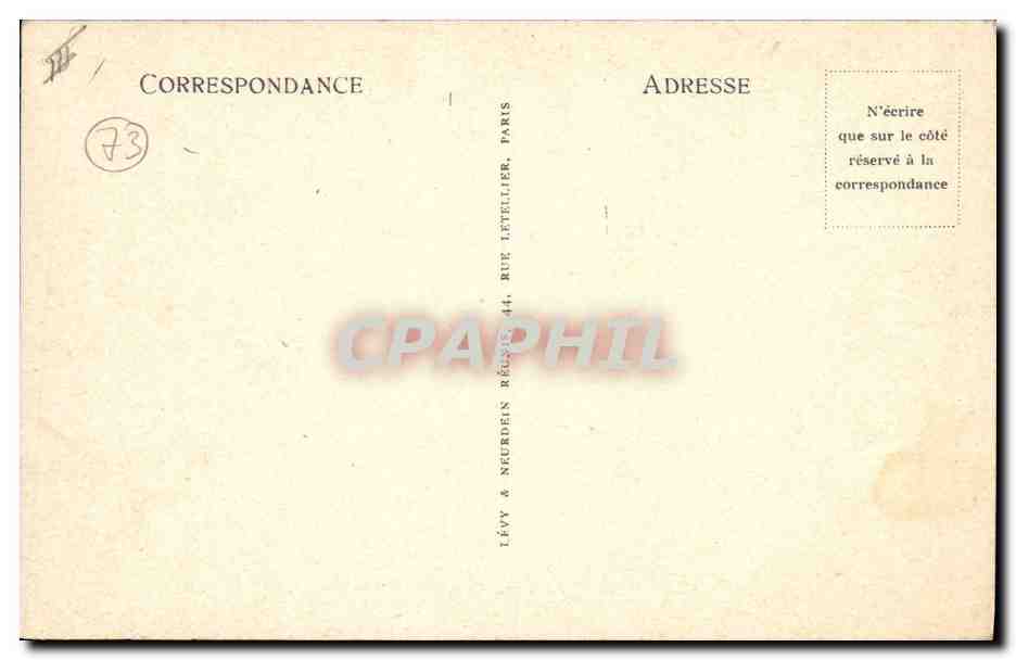 CPA Folklore Savoie Beaufort sur Doron Ane Mule  — Verso
