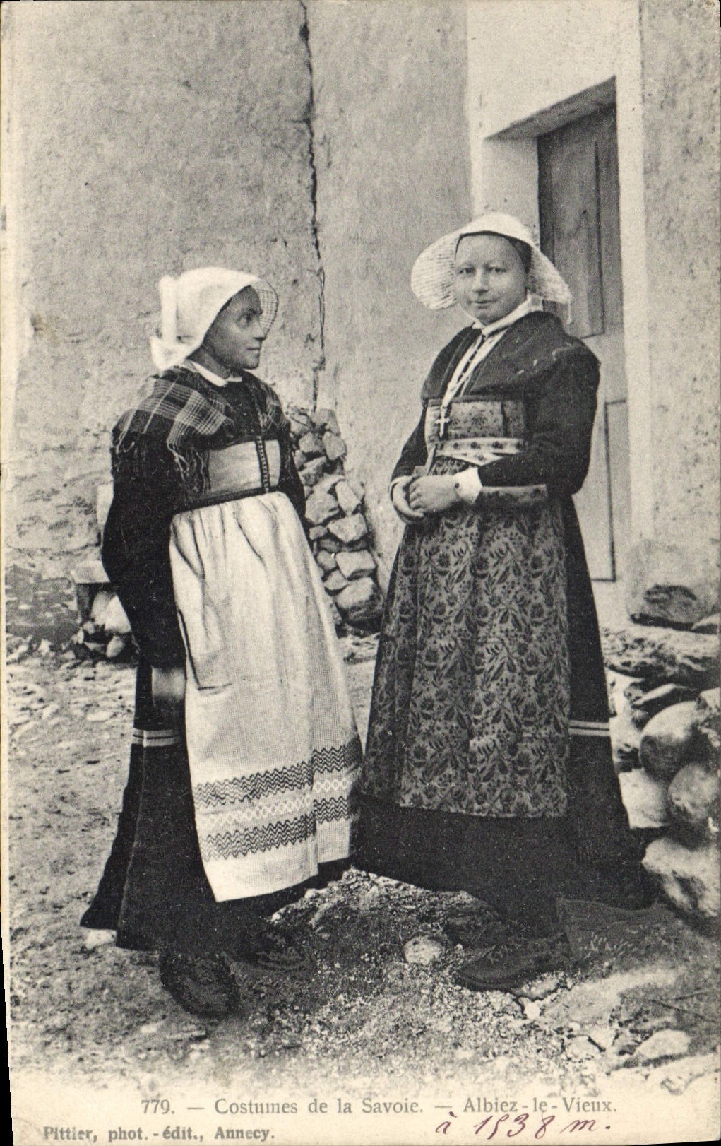 CPA Folklore Savoie Albiez le Vieux 