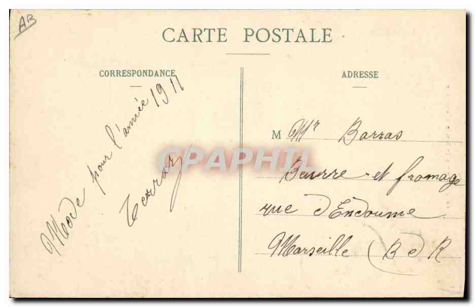 CPA Folklore Savoie Tarentaise — Verso