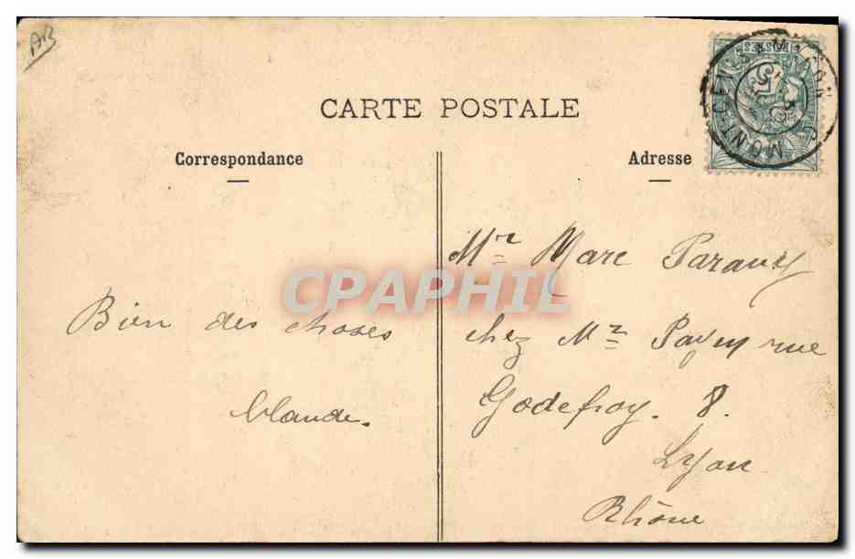 CPA Folklore Savoie Lanslebourg — Verso