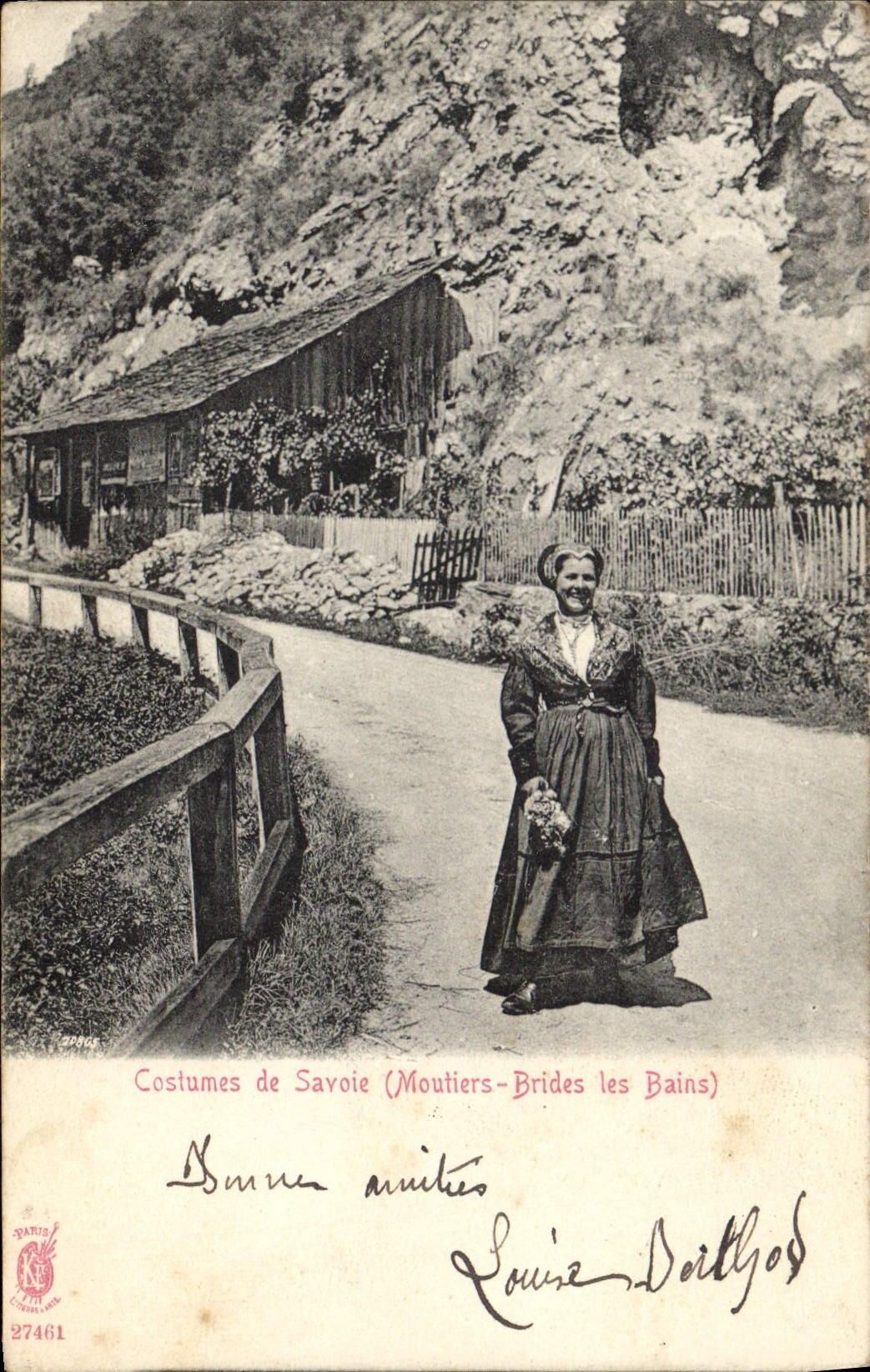 CPA Folklore Savoie Moutiers Brides les Bains 
