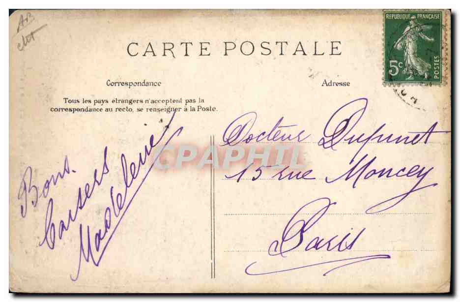 CPA Folklore Porteuse de lait Ballee d'Auge Calvados  — Verso