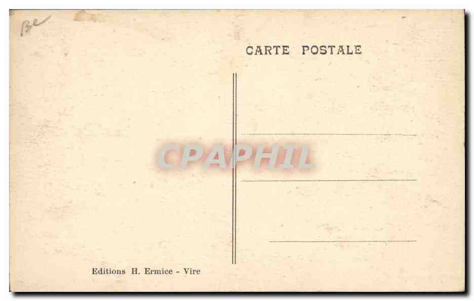 CPA Folklore Normandie La batterie du Sarrazin  — Rückseite