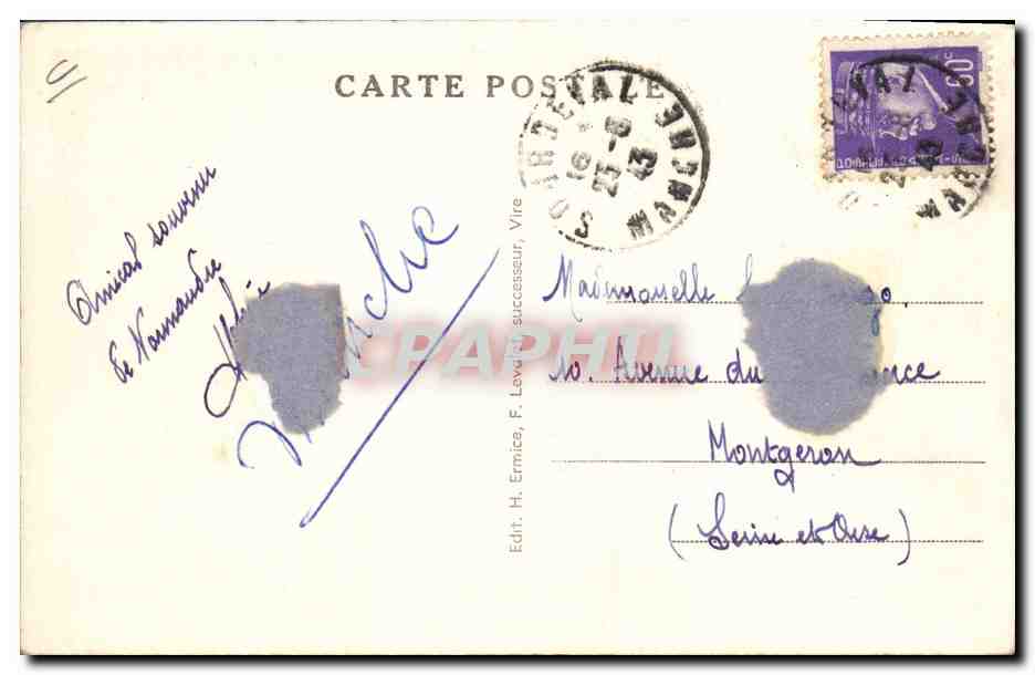 CPA Folklore Normandie Mesurage des pommes  — Rückseite