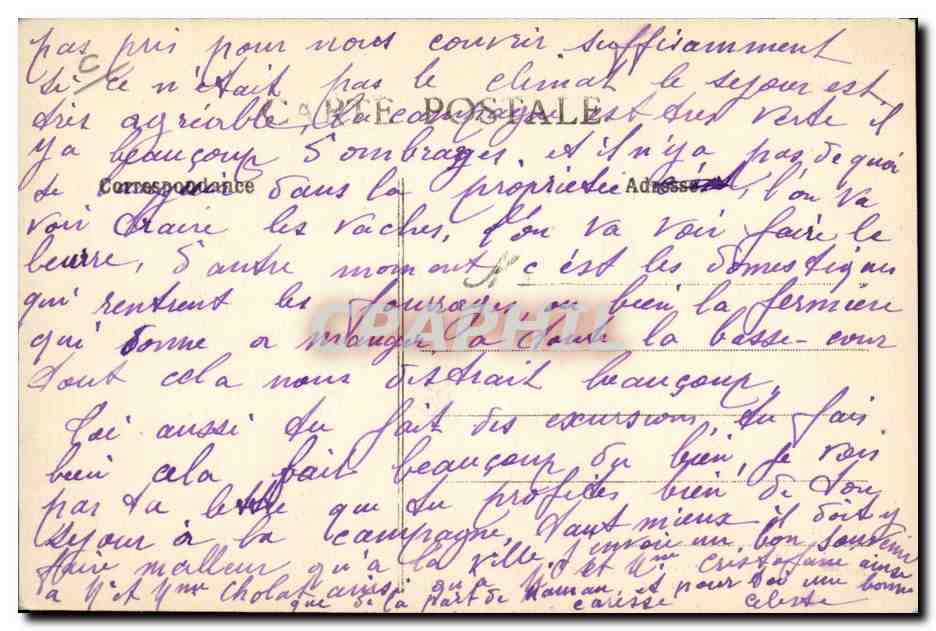 Servantes faisant le beurre — Scènes de la Vie Normande — A+D — Achterkant