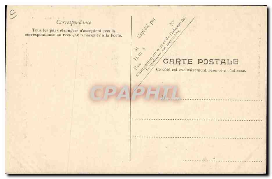 CPA Folklore Normandie Une laitiere — Verso