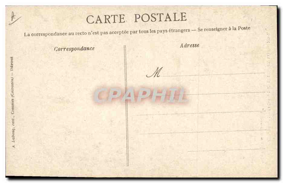CPA Folklore Normandie Le papillon d'Avranches  — Verso