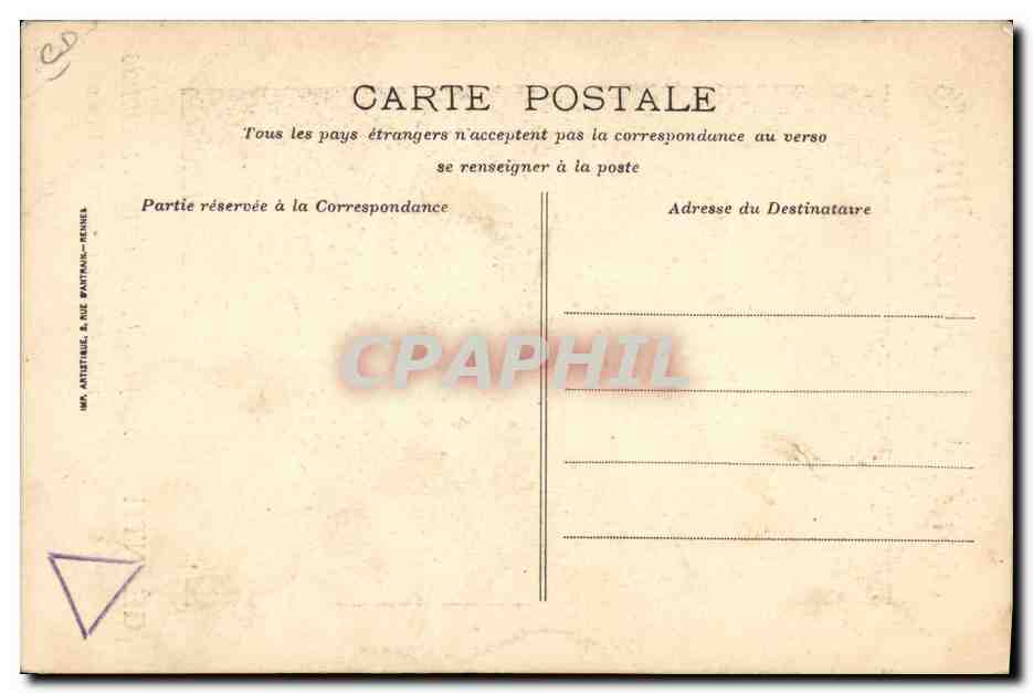 CPA Nain Nains Theatre de la Poupee geante Geant — Rückseite