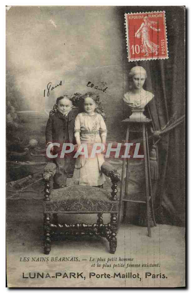 CPA Nain Nains Luna Park Porte Maillot Paris Les Nains bearnais 