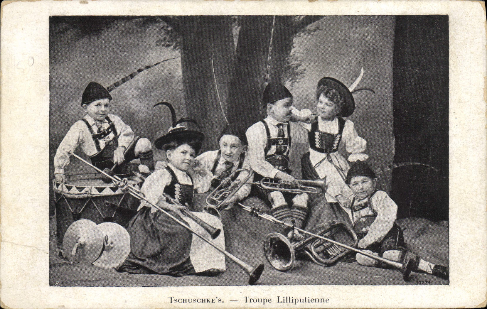 CPA Nain Nains Tschuschke's Troupe Lilliputienne