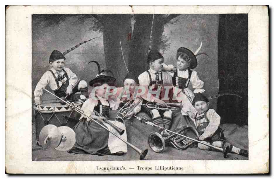CPA Nain Nains Tschuschke's Troupe Lilluputienne 