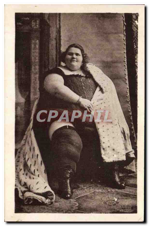 CPA Teresina la plus grosse femme du monde 265 kgs