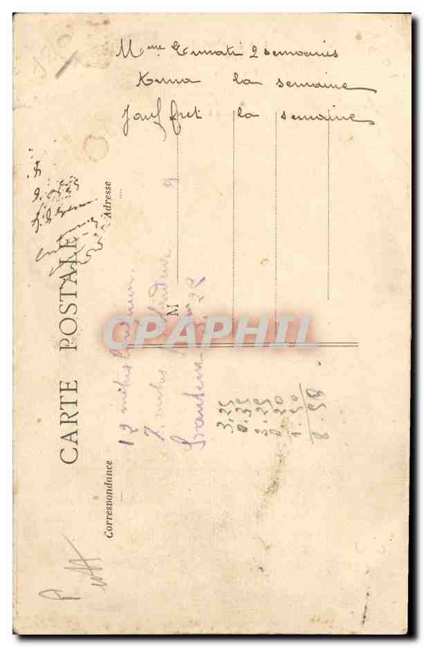 CPA Les freres Hugo Geant Nain Nains — Rückseite