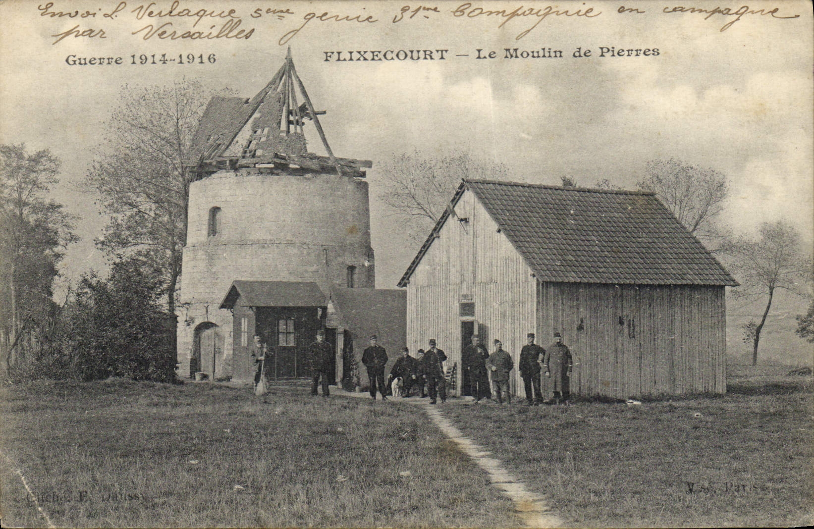 Flixecourt — Le Moulin de Pierres — 81ème Compagnie en campagne