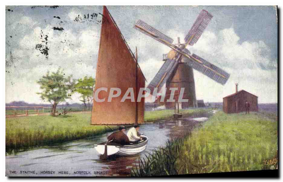 CPA Moulin a vent The Staithe Horsey Mere Norfolk