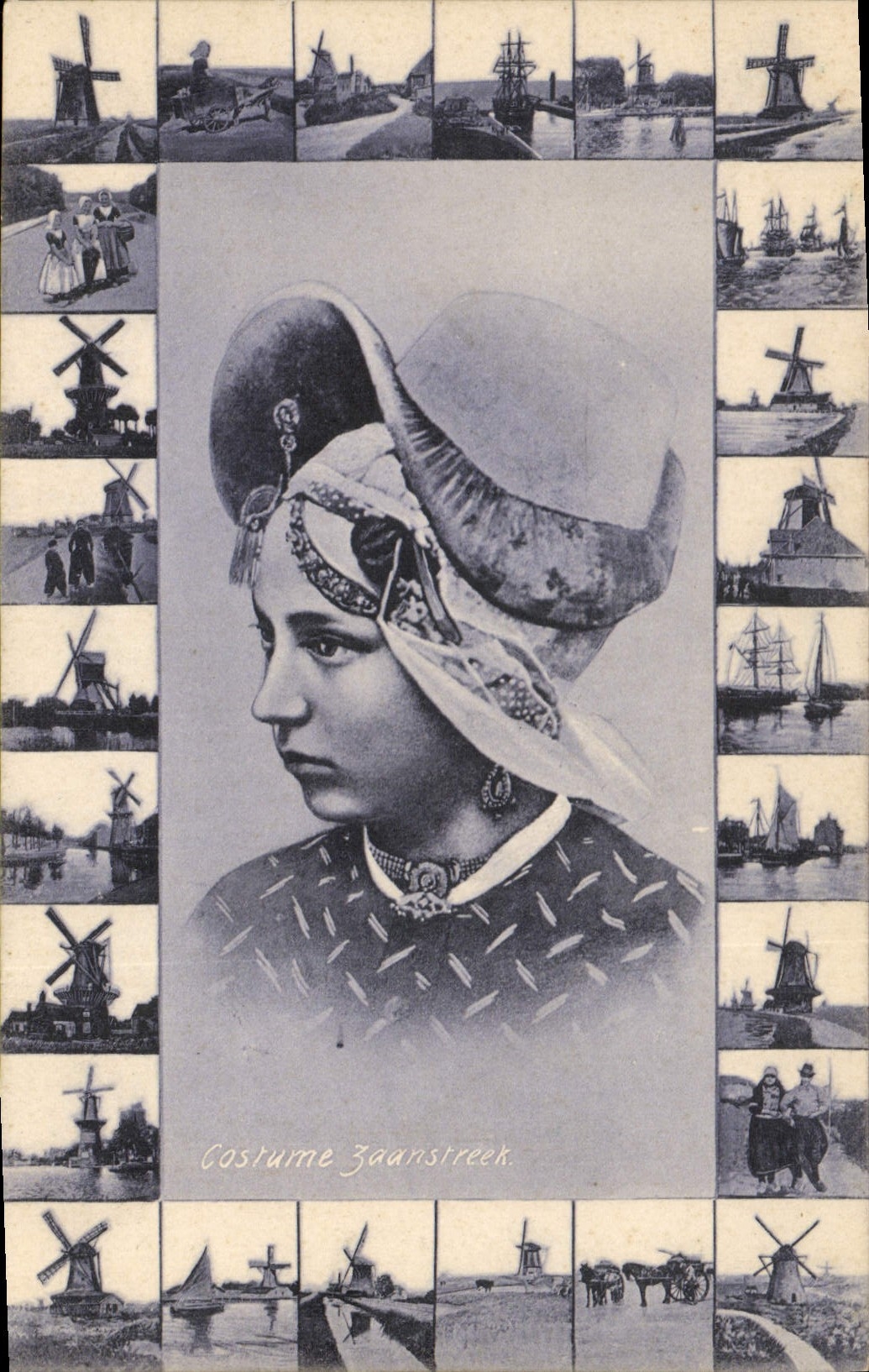 Costume Zaanstreek — femme en costume traditionnel — Dr. Trenkler Co., Leipzig