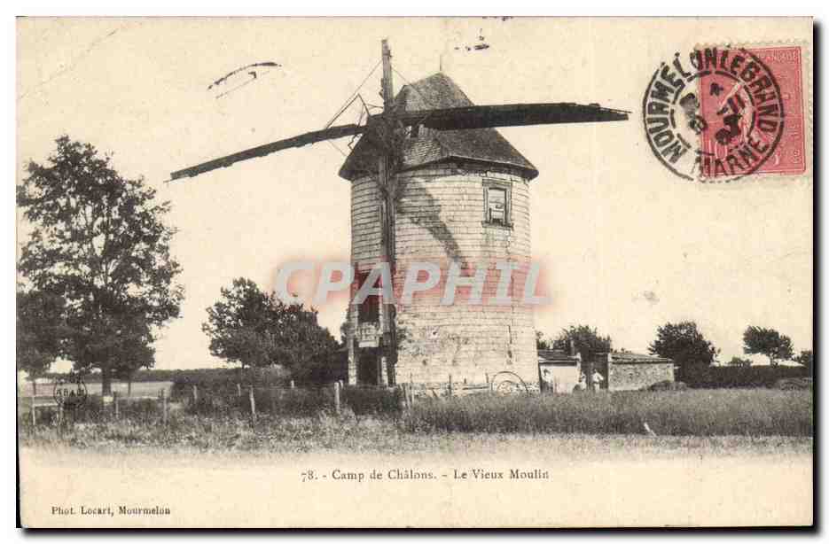 Camp de Châlons — Le Vieux Moulin — Phot. Locart, Mourmelon