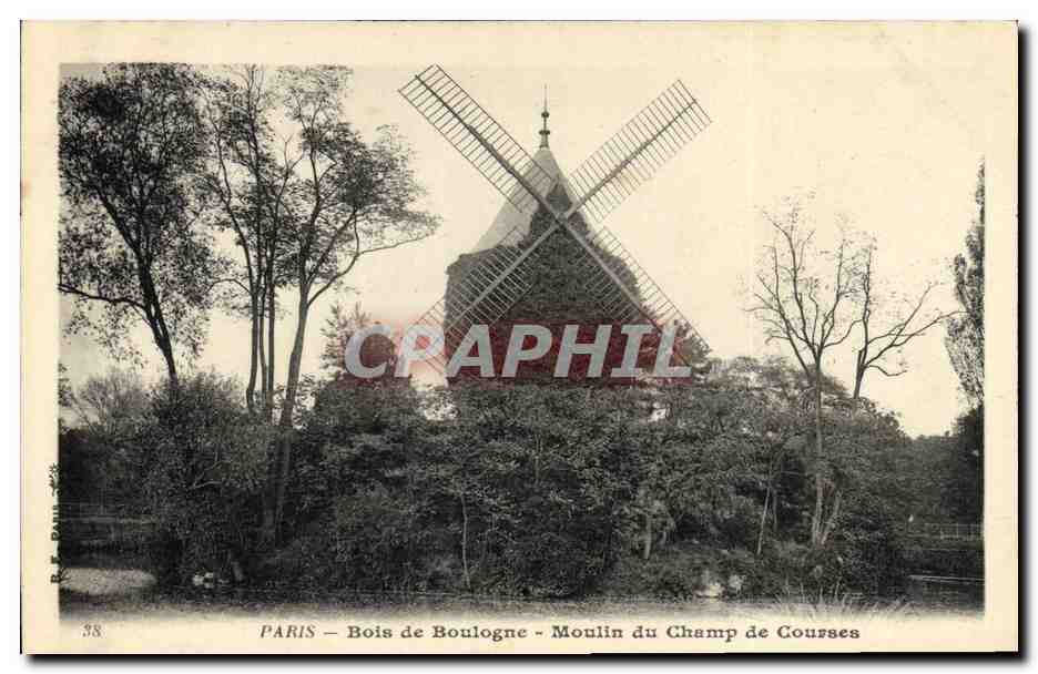 CPA Moulin a vent Paris Bois de Boulogne Moulin du champ de courses