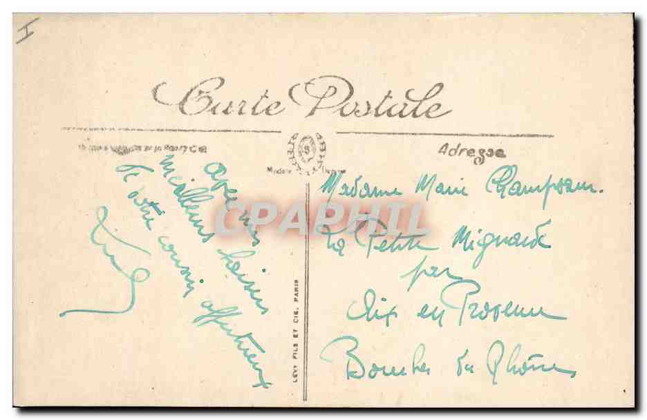 CPA Bateau de Peche  — Rückseite
