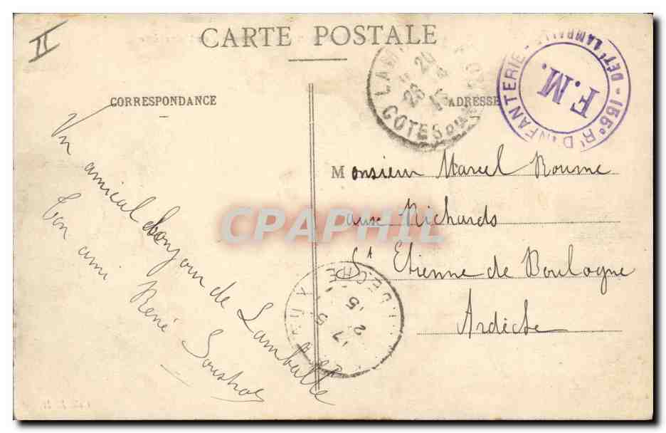 Bateaux de Pêche - Vent arrière — 1921 — Coll. E. H. — Reverso