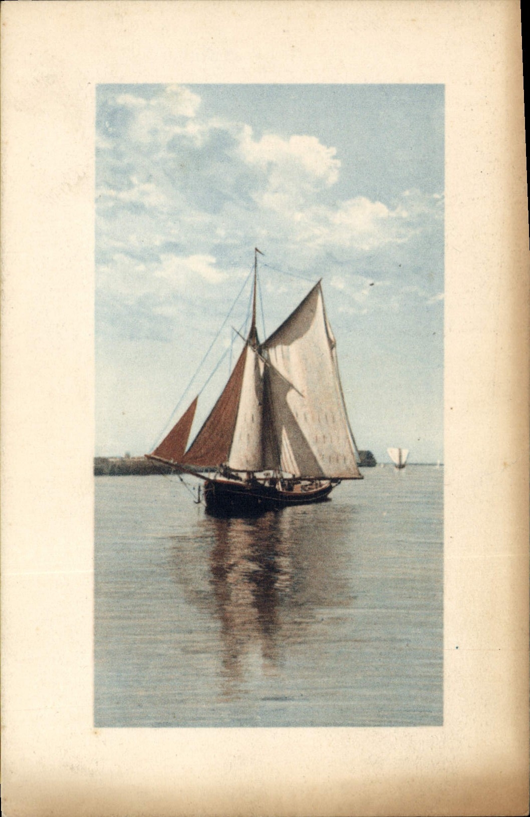 Bateau à voile — vue maritime — CPAPHIL W.D.B. 587