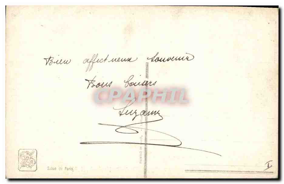 Barques fuyant la tempête — Exode 15,12 — E. Vauthrin, Salon de Paris, n°3291 — Verso