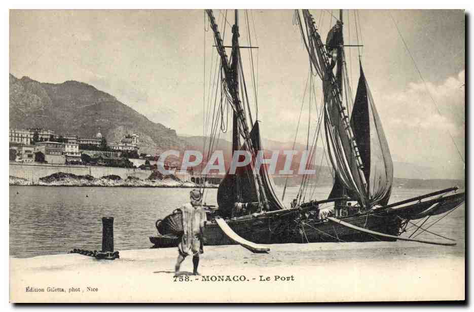 Monaco - Le Port — Édition Giletta, phot. Nice, n° 758