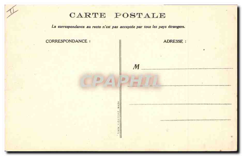 CPA Fantaisie Illustrateur Poulbot Victor Hugo Les miserables Cygne — Rückseite