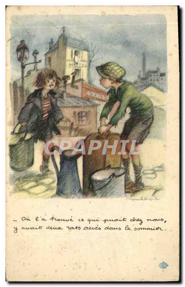 CPA Fantaisie Illustrateur Poulbot 