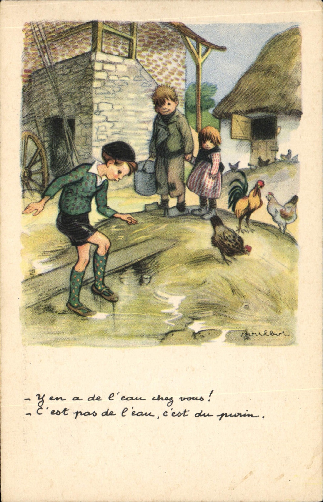 CPA Fantaisie Illustrateur Poulbot 
