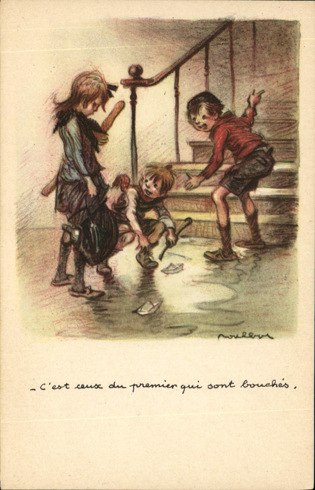 CPA Fantaisie Illustrateur Poulbot 