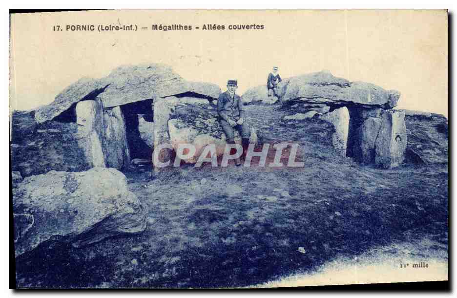 CPA Dolmen Menhir Pornic Megalithes Allees couvertes 