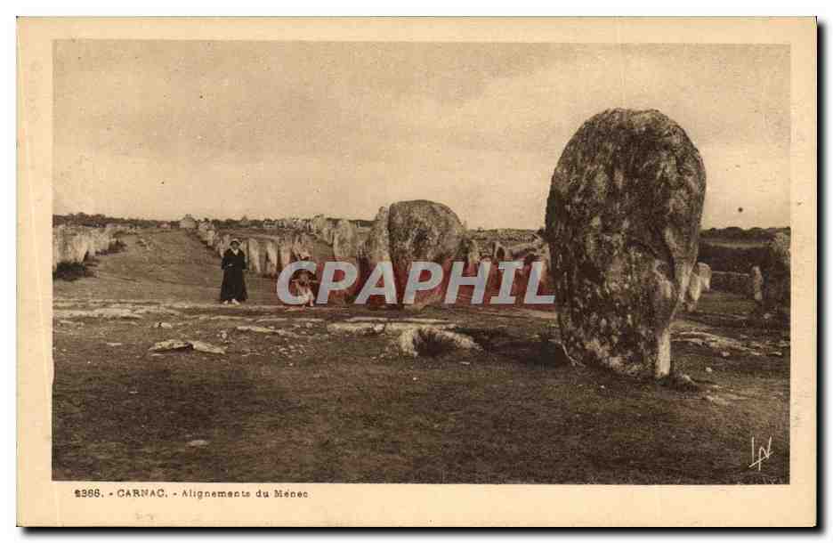 CPA Dolmen Menhir Carnac Alignements de Menhir 