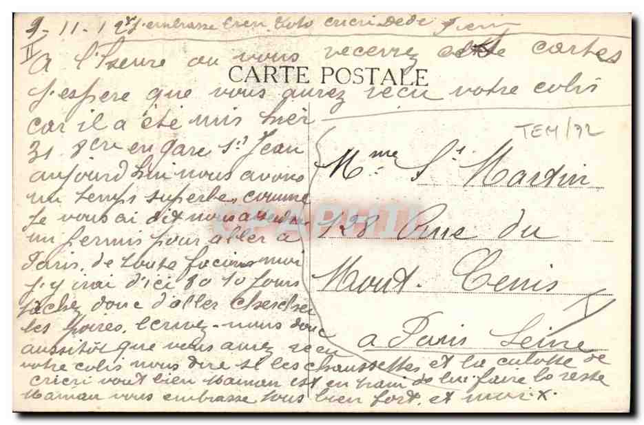 CPA Dolmen Menhir Saint Macaire La pierre levee de le Bretelliere Vache  — Rückseite