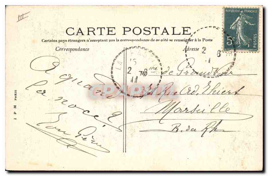 CPA Dolmen Menhir Draguignan Pierre de Fee Ancien dolmen druidique — Rückseite