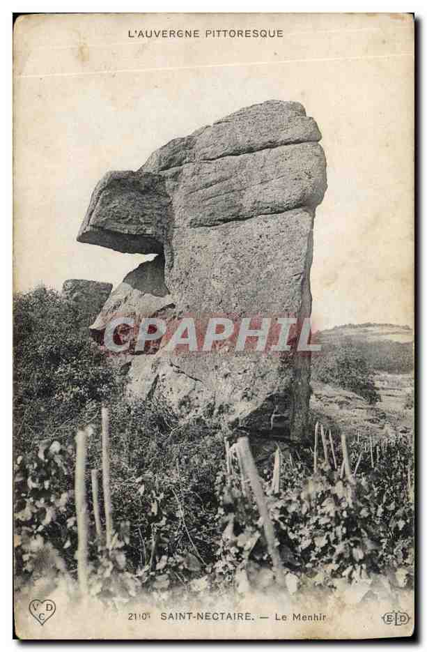 CPA Dolmen Menhir Saint Nectaire 
