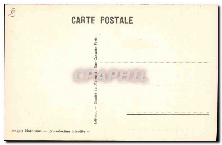 CPA Fantaisie Illustrateur Afrique du Nord Allah Akbar — Verso