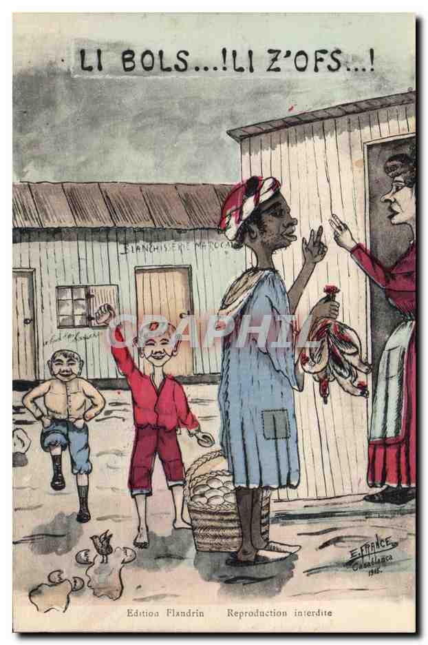 CPA Fantaisie Illustrateur Afrique du Nord Li Bols Li Zofs