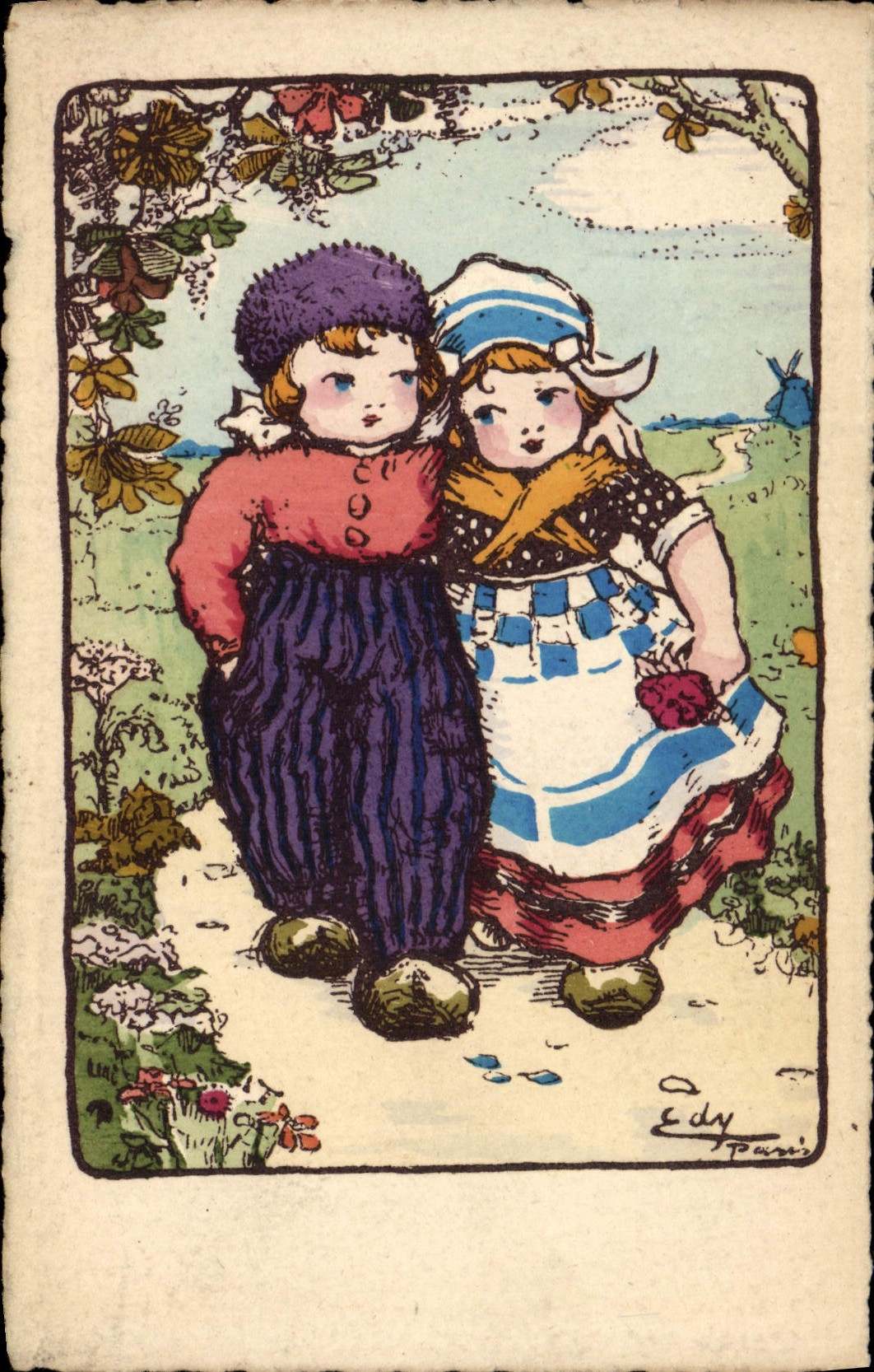 CPA Fantaisie Illustrateur Enfants Folklore