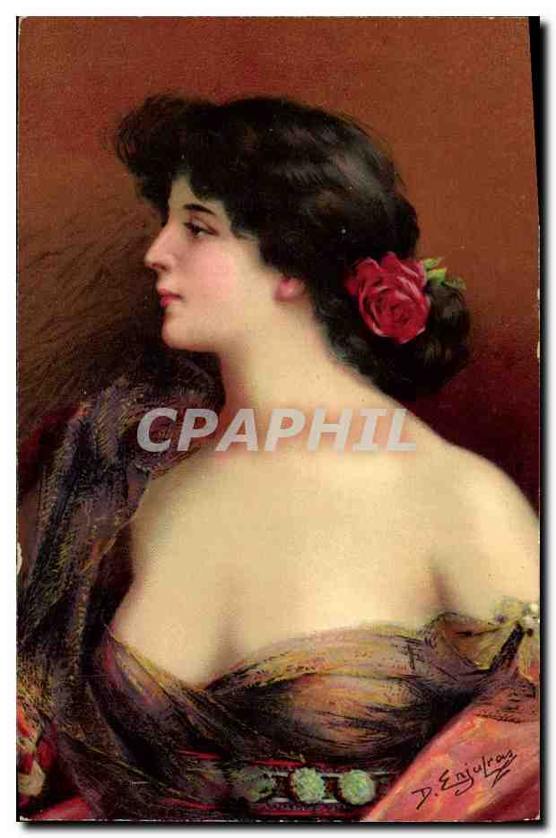 CPA Fantaisie Illustrateur Enjulras Femme
