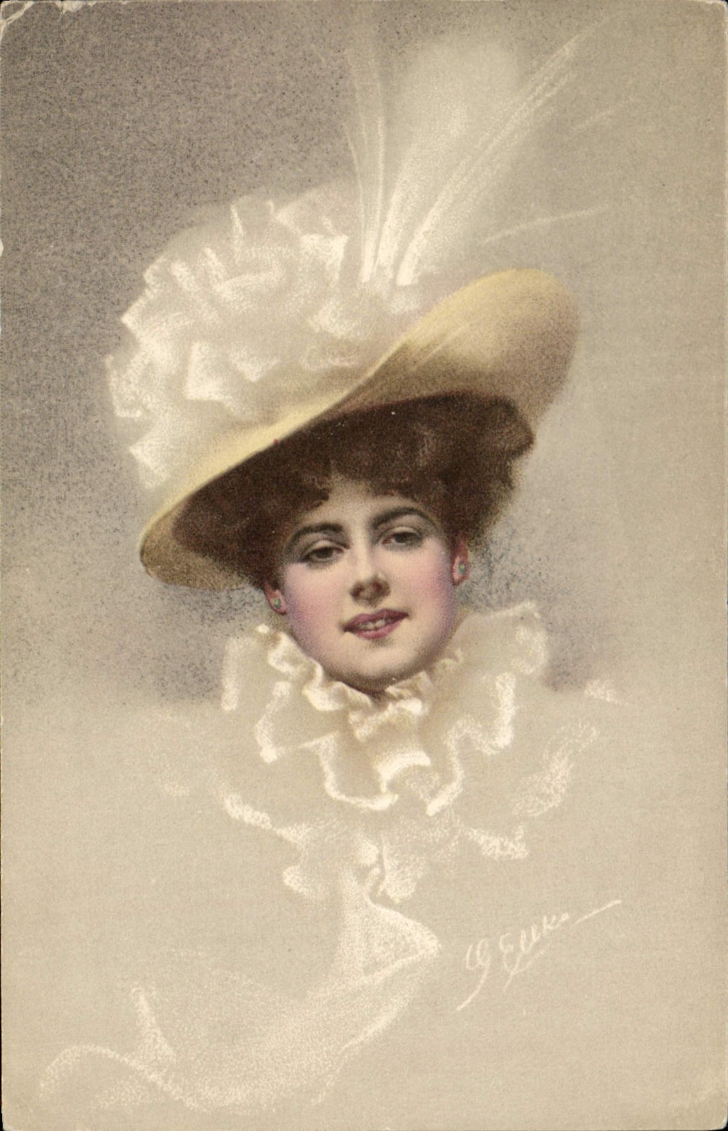 CPA Fantaisie Illustrateur Femme