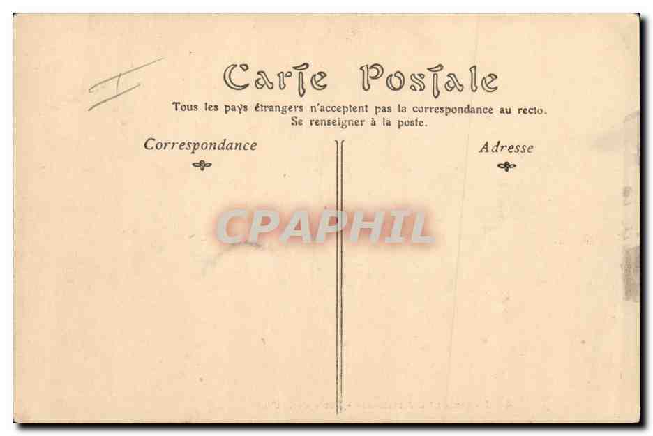 CPA Fantaisie Militaria 4eme regiment d'artillerie Ecole de section — Rückseite