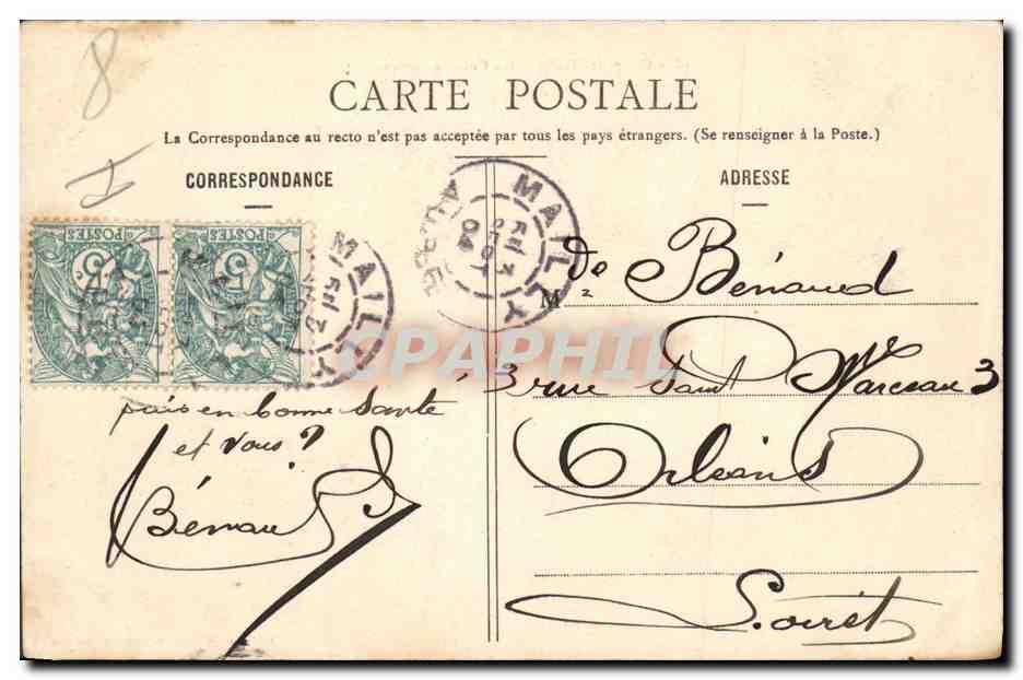 CPA Fantaisie Militaria Camp de mailly Un coin du campement  — Rückseite