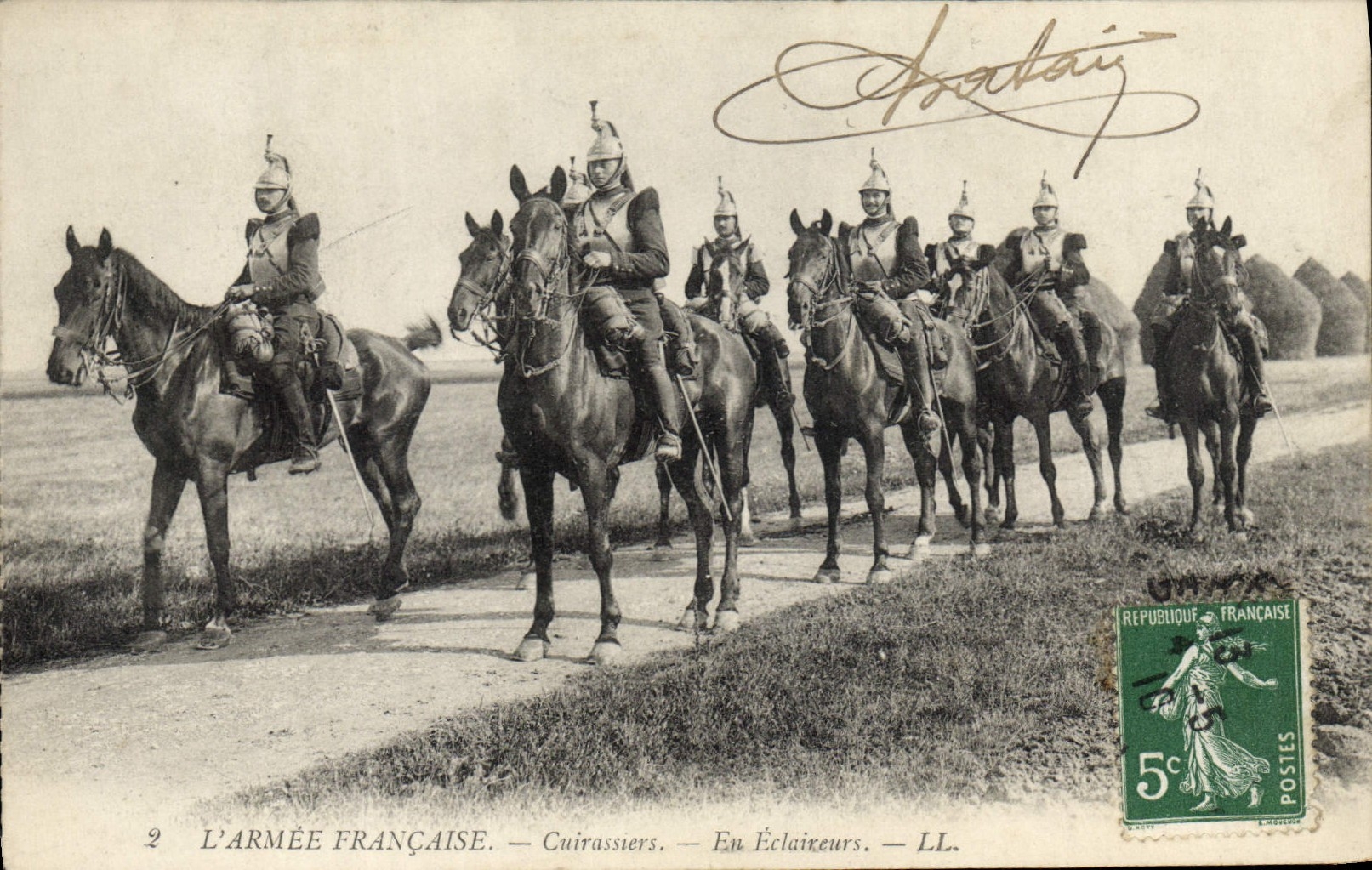 L'ARMÉE FRANÇAISE — Cuirassiers — En Éclaireurs — LL.