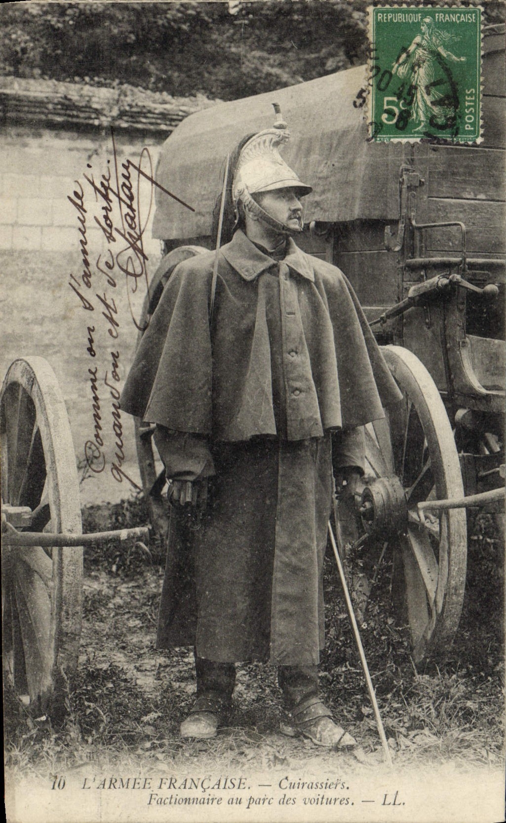 L'ARMÉE FRANÇAISE — Cuirassiers — LL. — Éditeur LL, n° 10