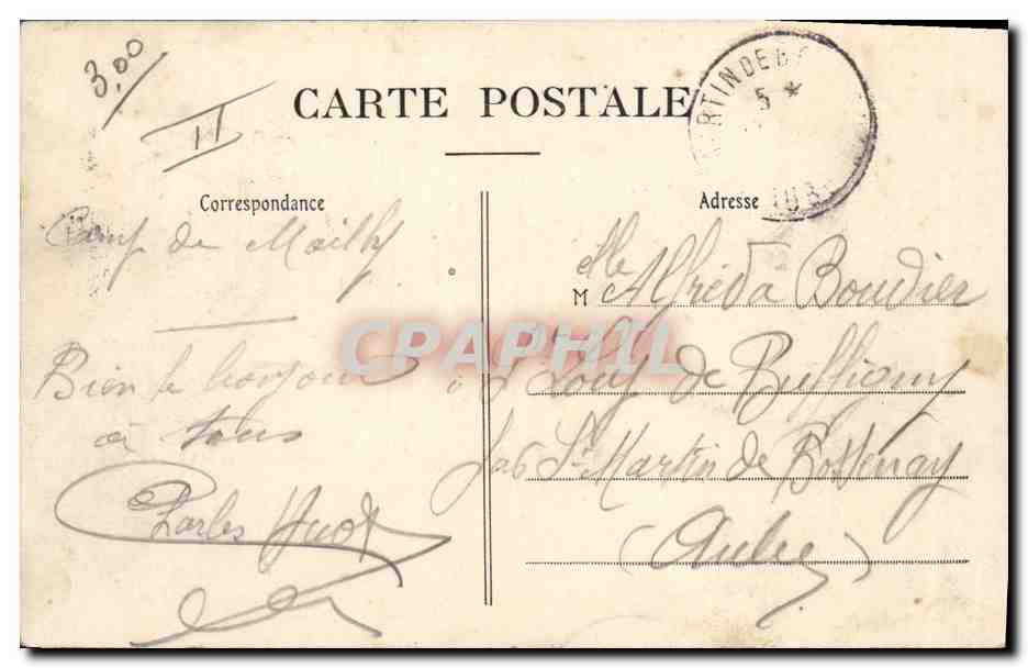 CPA Fantaisie Militaria Camp de Mailly Le camp occupe — Rückseite
