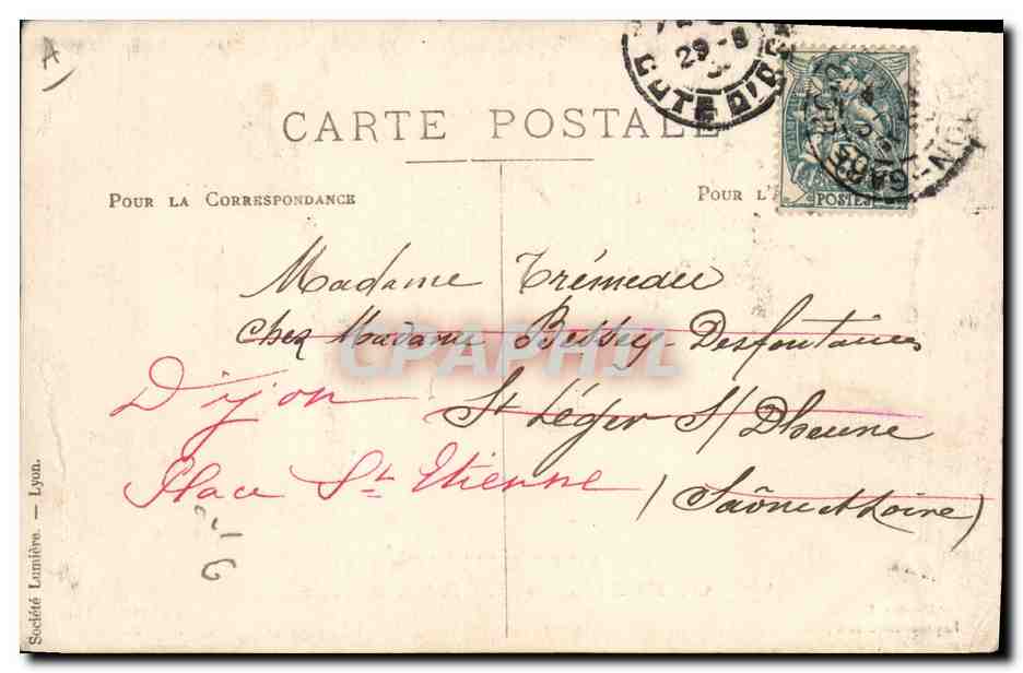 CPA Fantaisie Militaria Grandes Manoeuvres de l'Est Sept 1904 Officiers Etrangers — Verso