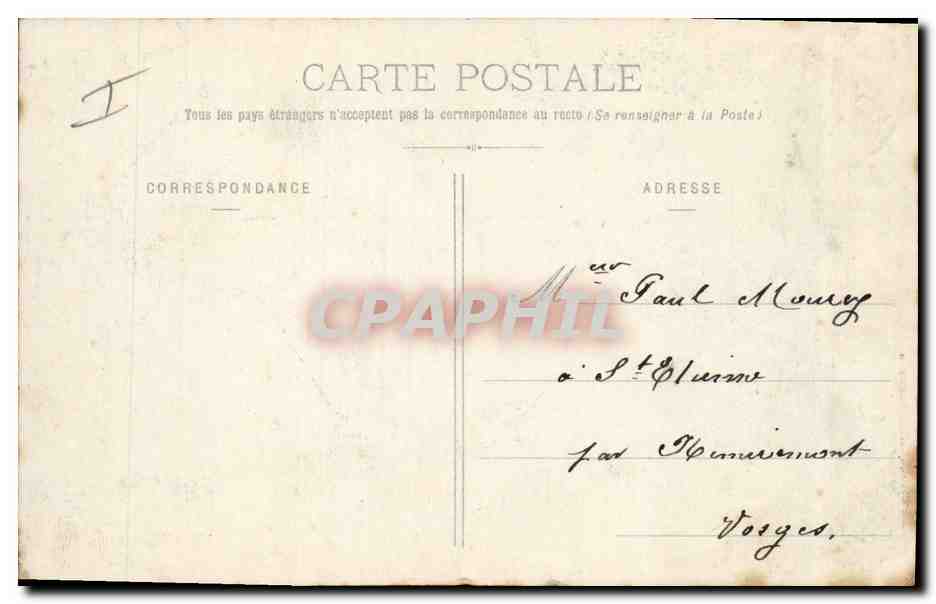 CPA Fantaisie Militaria Au camp de Mailly Campement d'artillerie  — Rückseite