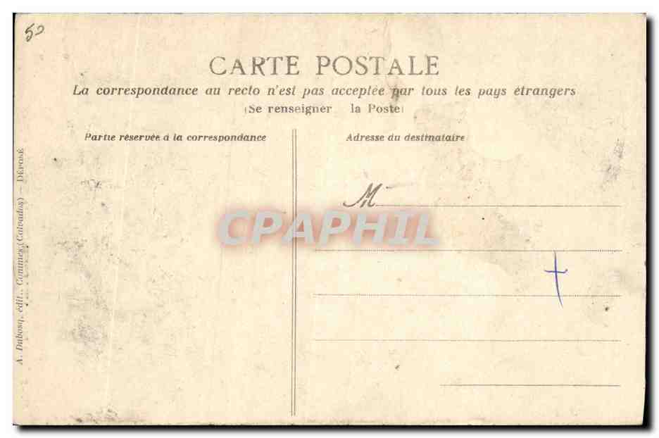 CPA Folklore Normandie La dentelliere coiffee du bonnet rond  — Verso