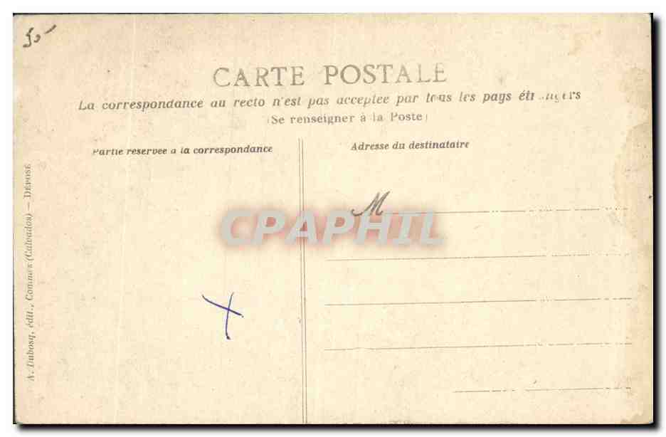CPA Folklore La dentelliere Normandie  — Verso